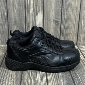 Reebok Jorie Unisex Composite Toe Safety Shoes Sneakers Leather‎ Black W6.5 M4.5